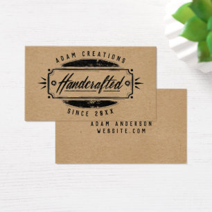 Cartes Étiquettes personnalisées artisanales