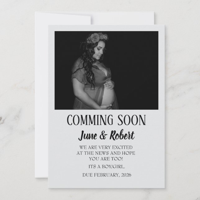 Cartes faire-part de grossesse (Devant)