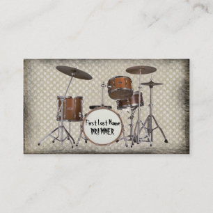 Cartes faites sur commande de musicien de batteur