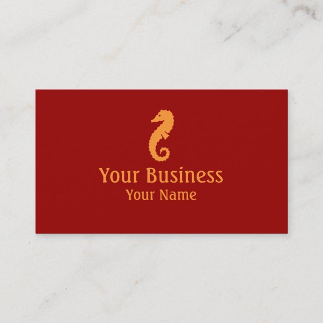 Cartes faites sur commande simples de thème orange (Devant)