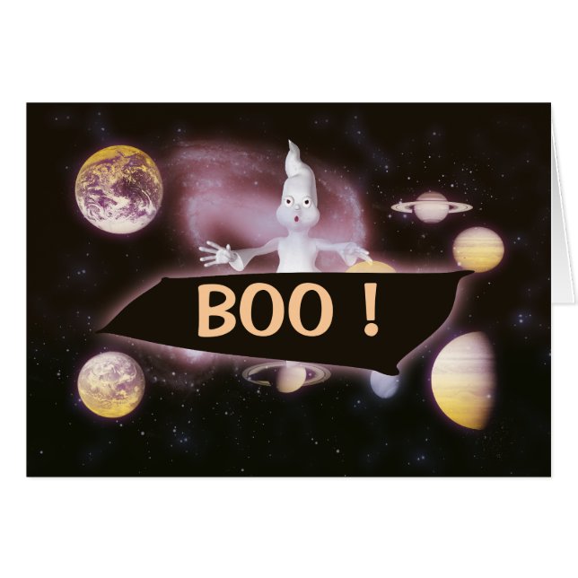 Cartes fantomatiques de surprise de l'espace - (Devant horizontal)