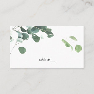 Cartes feuilles d'aquarelle - plat