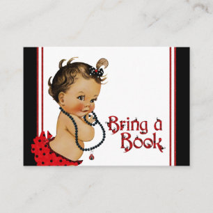 Cartes Fille Ethnique Coccinelle Apporte un Livre