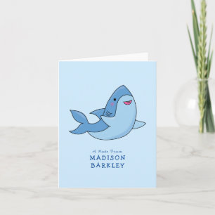 Cartes fixes Kawaii pour enfants requins
