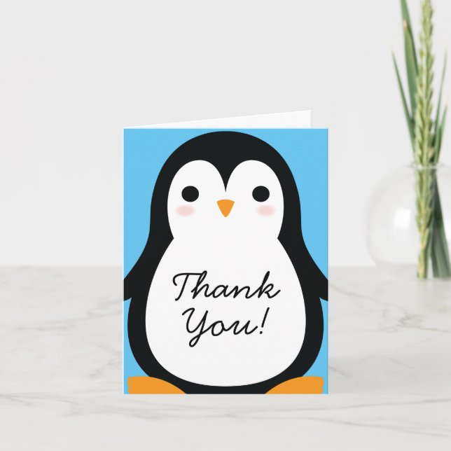 Cartes fixes pour Merci de Penguin pour enfants (Devant)