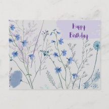 Cartes Fleurs Sauvages Rustique Bohème Fantaisiste