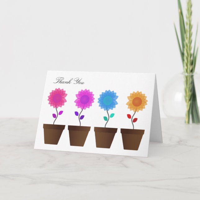 Cartes florales de Merci (Devant)