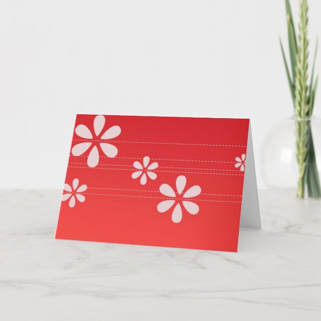 Cartes Flower Note (Devant)