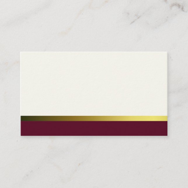 Cartes Formelles Crème (Devant)