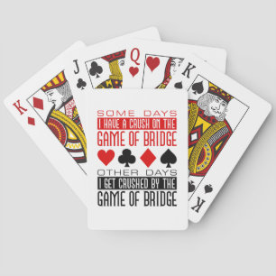 Cartes Funny Bridge Player Club écrasé jeu de pont