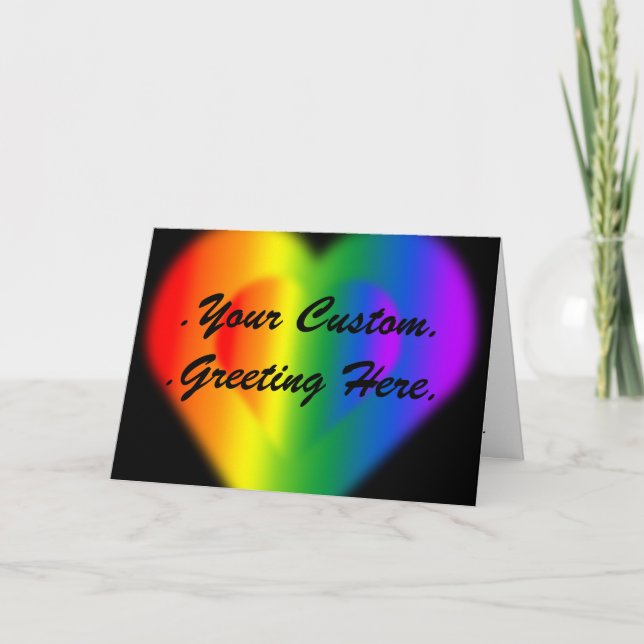 Cartes gay pride Invitations d'amour personnalisée (Devant)