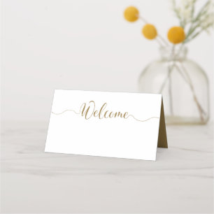 Cartes Gold Place Cartes Mariage Table Cartes