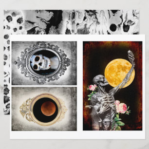 Cartes gothiques pour papier à morceau