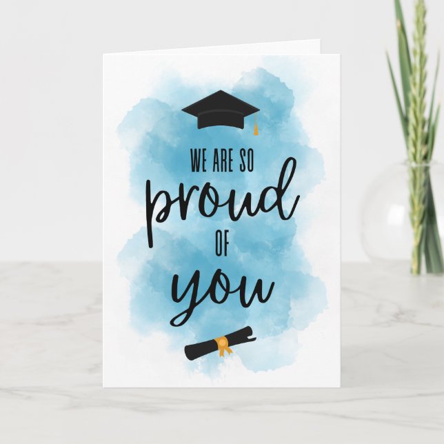 Cartes Grad, nous sommes si fiers de vous (Devant)
