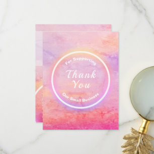 Cartes grand merci pour les petites entreprises