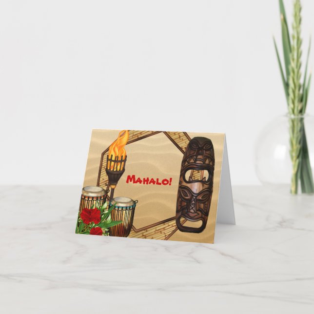 Cartes hawaïennes de Merci de Luau (Devant)