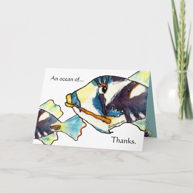 Cartes hawaïennes de Merci de poissons de bande (Devant)