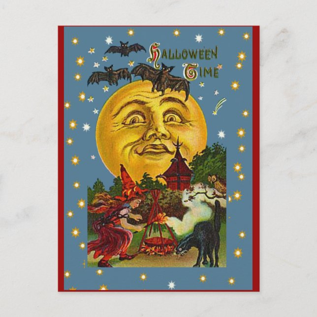 Cartes horaires et cartes postales Halloween (Devant)