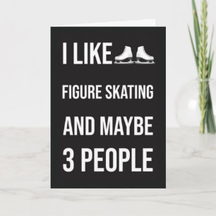 Cartes humoristiques de patinage artistique pour e
