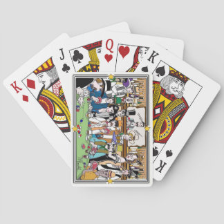 Cartes Illustré "Wild West Poker Game" jeu de vélo