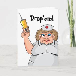 Cartes infirmières   Cartes de voeux amusantes de 
