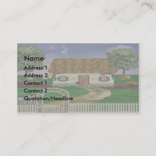 Cartes irlandaises de profil de cottage de pays
