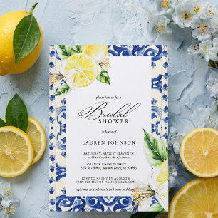 Cartes italiennes   Thème citron Shower de mariage