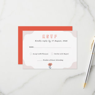 Cartes Joyeuses Faire-part de mariage florales été