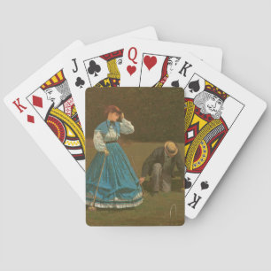 Cartes Le jeu de croquet, 1866 (huile sur toile)