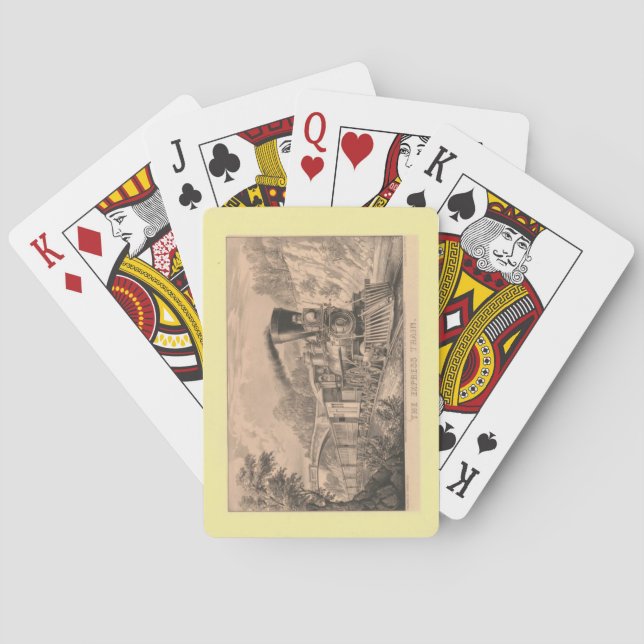 Cartes Le pont de la carte de jeu Express Train (dos)