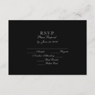 Cartes les épousant formelles noires et argentées