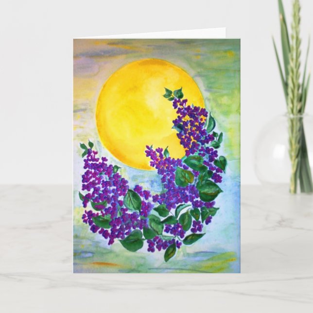 Cartes Lilacs au soleil de mi-été (Devant)