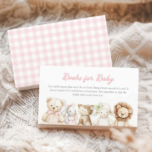 Cartes Livres pour Bébé en Vichy Rose