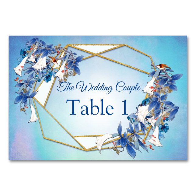 Cartes LuneTable en aquarelle blanche illustrée (Devant)