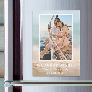 Cartes magnétiques de Noël pour le sable et la mer