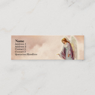 Cartes maigres de profil d'ange victorien