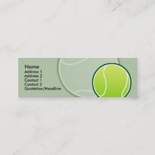 Cartes maigres de profil de balle de tennis