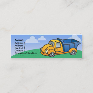 Cartes maigres de profil de camion à benne