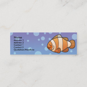 Cartes maigres de profil de poissons de clown