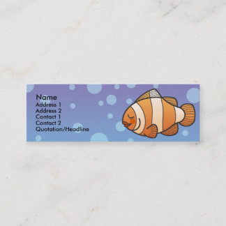 Cartes maigres de profil de poissons de clown