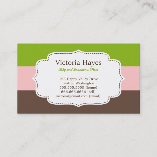 Cartes mammaires Candy (Devant)