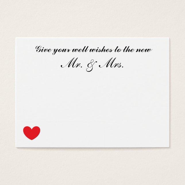 Cartes mariage "Bien Veux" (Devant)