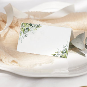 Cartes mariage d'eucalyptus vertes