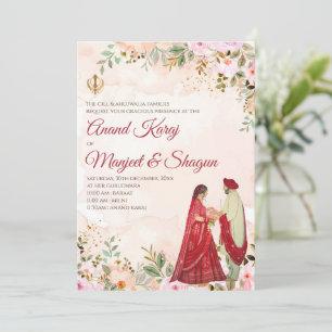 Cartes Mariages Anand Karaj et invitations Sikh
