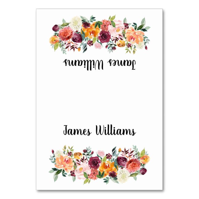 Cartes mariages de automne de Place Belles Fleurs (Par défaut)