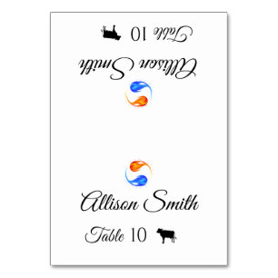 Cartes mariages - Icône Viande - Flames jumelles -