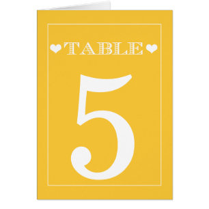 Cartes Mariages Jaune de coeur Cute