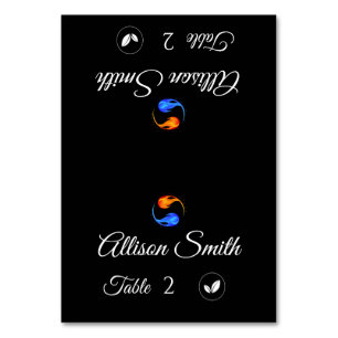 Cartes mariages-Végétarienne Icon-Twin Flames-