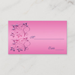 Cartes marines et plaques florales roses