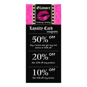 Cartes Marketing Artiste Maquillage Lumières Lèvre